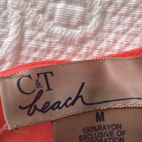 C&T Beach Coral Lily Beach Cover Up - Picture 9 of 10